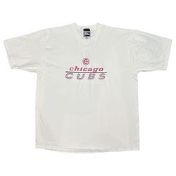 Vintage 90’s MLB Chicago Cubs Baseball Pro Player Embroidered Tee Shirt