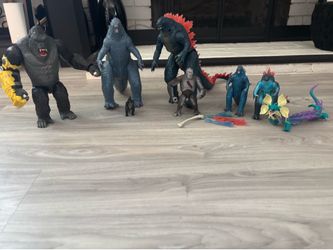 King Kong and Godzilla figure lot