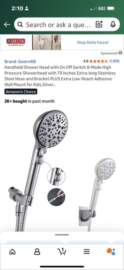 NEW Hand Held Stainless Steel Shower 🚿 Head Great Deal 