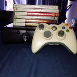 Xbox 360 With Controller And Game 