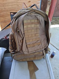 Hiking backpack military style