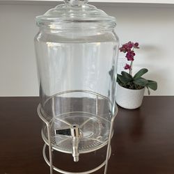 Glass Water Jug With stand