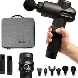 Infinity PR Pro Endurance Percussion Massage Device, Muscle Massage Gun, Deep-Tissue Massager with Extra Swappable Battery, 45W High-Torque Performanc