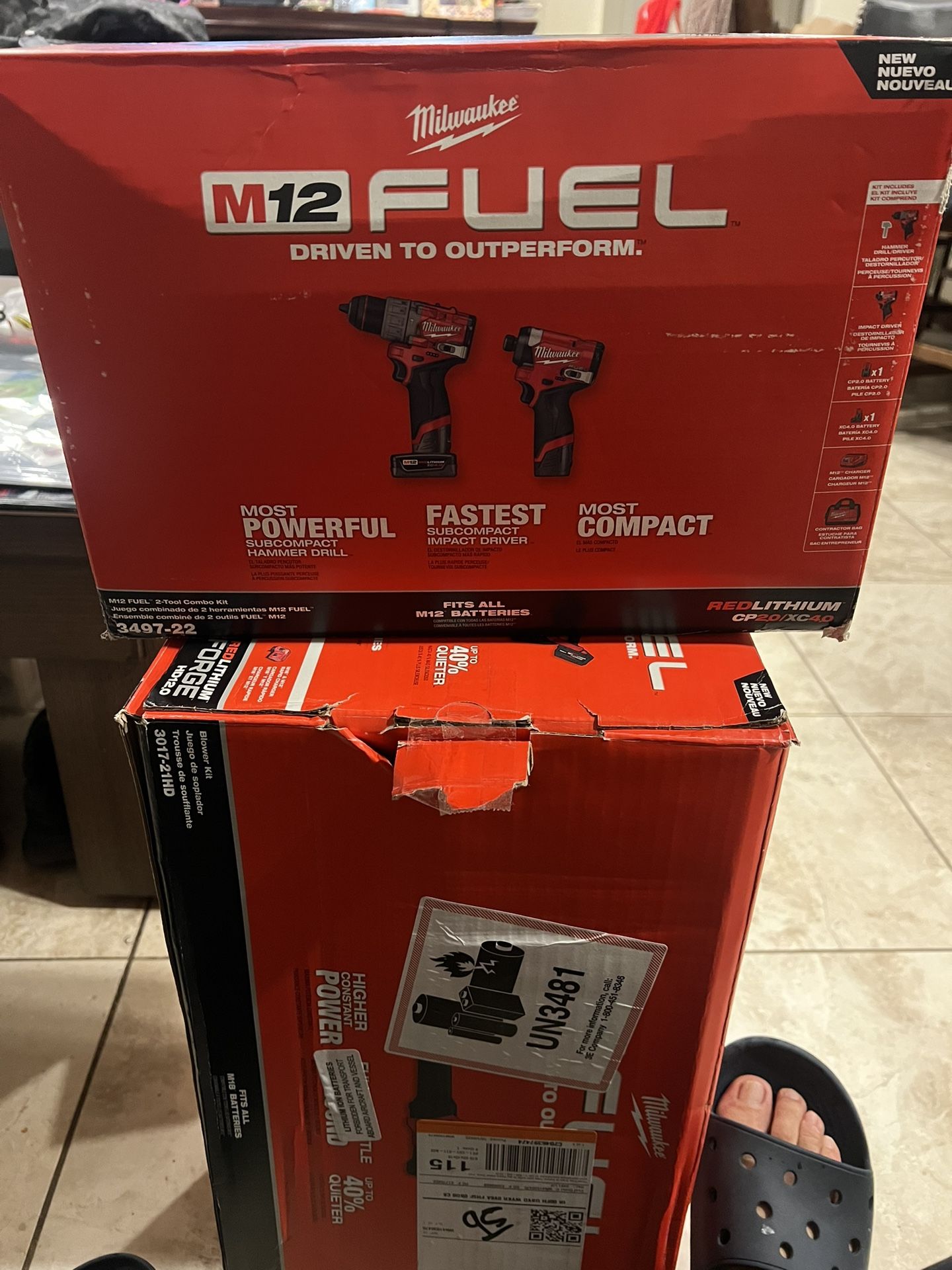 New Milwaukee Fuel M12 Drills Set