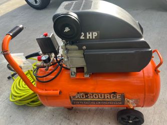 Air Compressor  PRO-SOURC 13 Gallon + over 50ft 3/8” Husky Air Hose