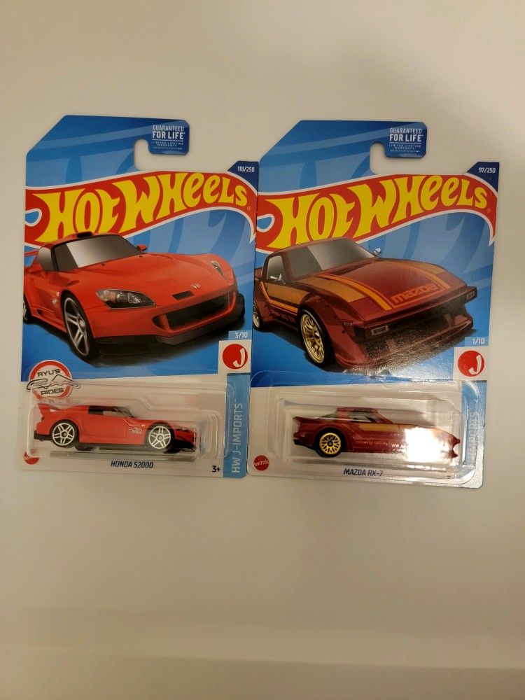 Hot Wheels-' Honda S2000/' Mazda Rx-7