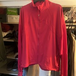 pink Lululemon define relaxed zip up 