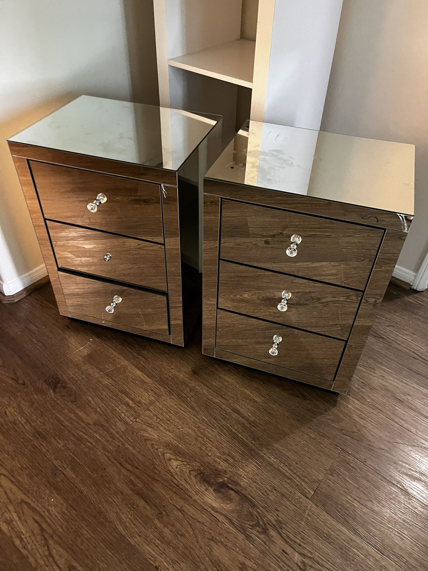 Mirrored Night Stands