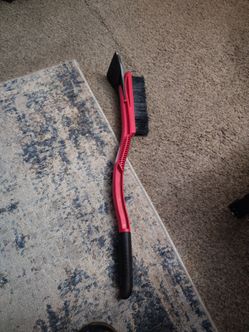 Red ice scraper