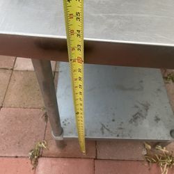 Mesa  De Metal Para Preparar 