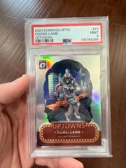 CeeDee Lamb 2024 Donruss Optic Uptowns PSA 9