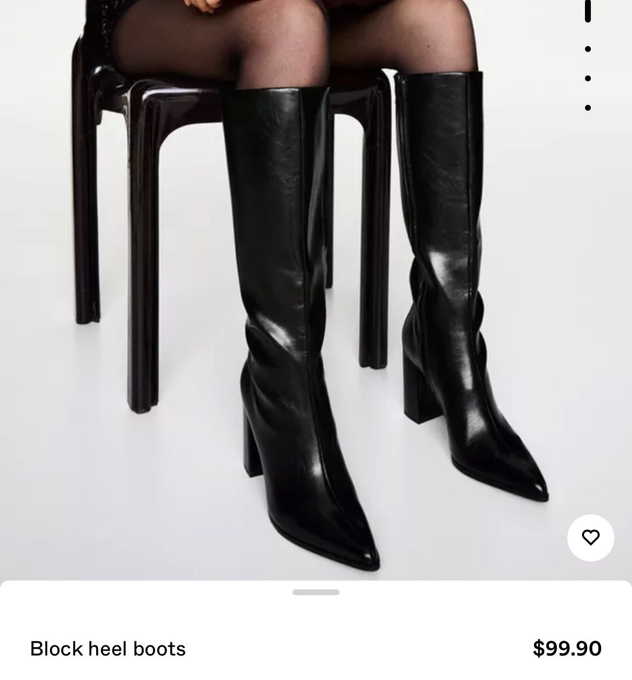 Black Knee High Boots