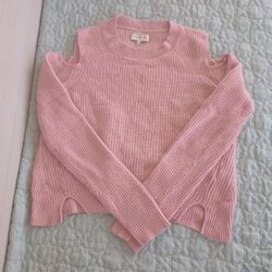 Lucky Brand pink off shoulder sweater Sz small