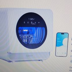 New In Box  Silonn Portable Countertop Dishwasher -APP Controlled & No Hookup Needed 