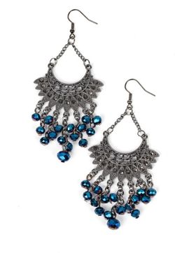 "CHROMATIC CASCADE"
BLUE EARRINGS