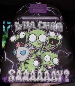 Brand New! Loungefly Nickelodeon Invader Zim Mini Backpack 