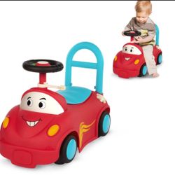 B. Toys – Push CarToy – Ride-On Race Car –Walker Toy - Handle & Storage Space – Lights, Songs & Sounds – 1 Year + – Rollin' Riders - Freddy Zoom  Inve