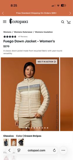 Women’s Down Feather Cotopaxi Jacket M