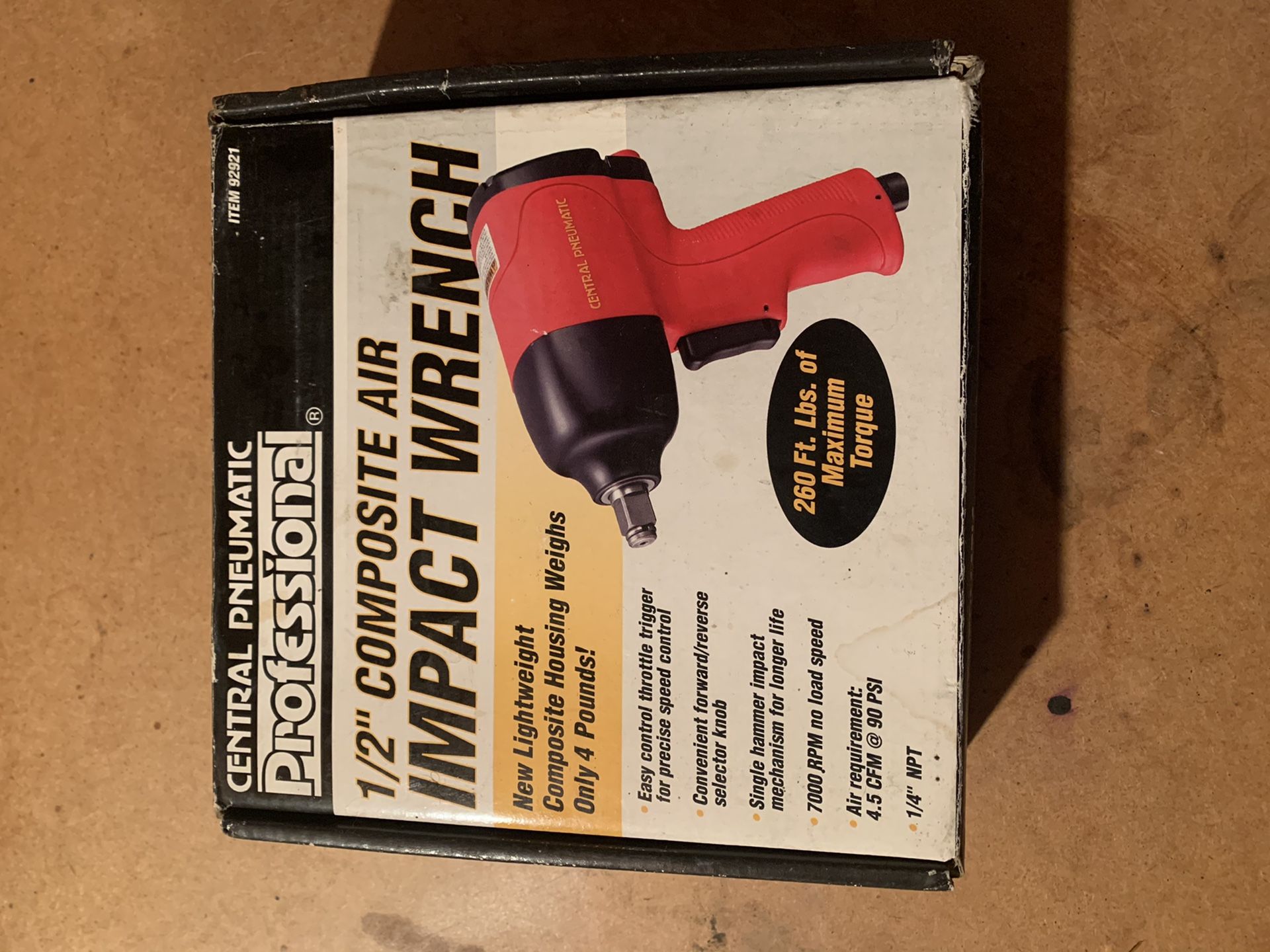 1/2” composite air impact wrench brand new in box