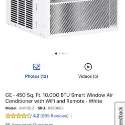 GE air conditioner 450Sq.Ft 10000 BTU