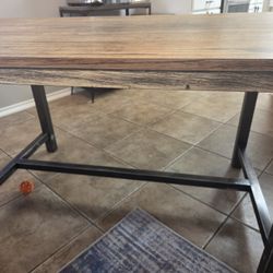 Table With Metal Frame 