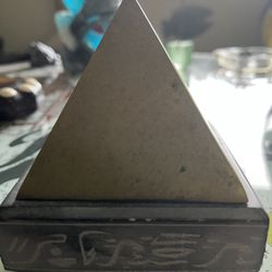 Decorative Pyramid Healing Paperweight.