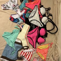 size S BIKINIS WITH FASHION NOVA BEACH BAG BUNDLE