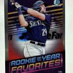 Cal Raleigh RC 2022 Bowman MLB Rookie of the Year Favorites ROYF-7 