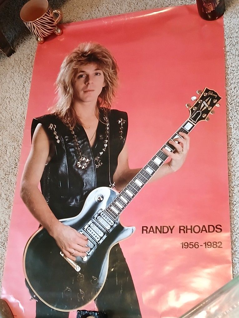 Randy Rhoades Vintage 1985 Guitar God Poster..Ozzy