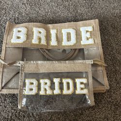 BRIDE (2) Burlap Bags
