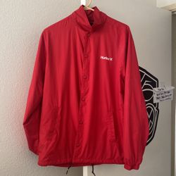 Red Hurley Windbreaker Medium OBO 