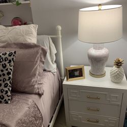 Pink and White Lamps