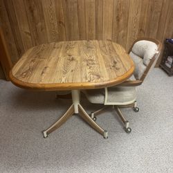 Vintage wood table