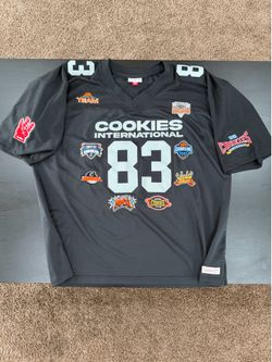 RARE Mitchell & Ness x Cookies Special Event Collab Football Jersey - All Patchwork - Men’s 2XL