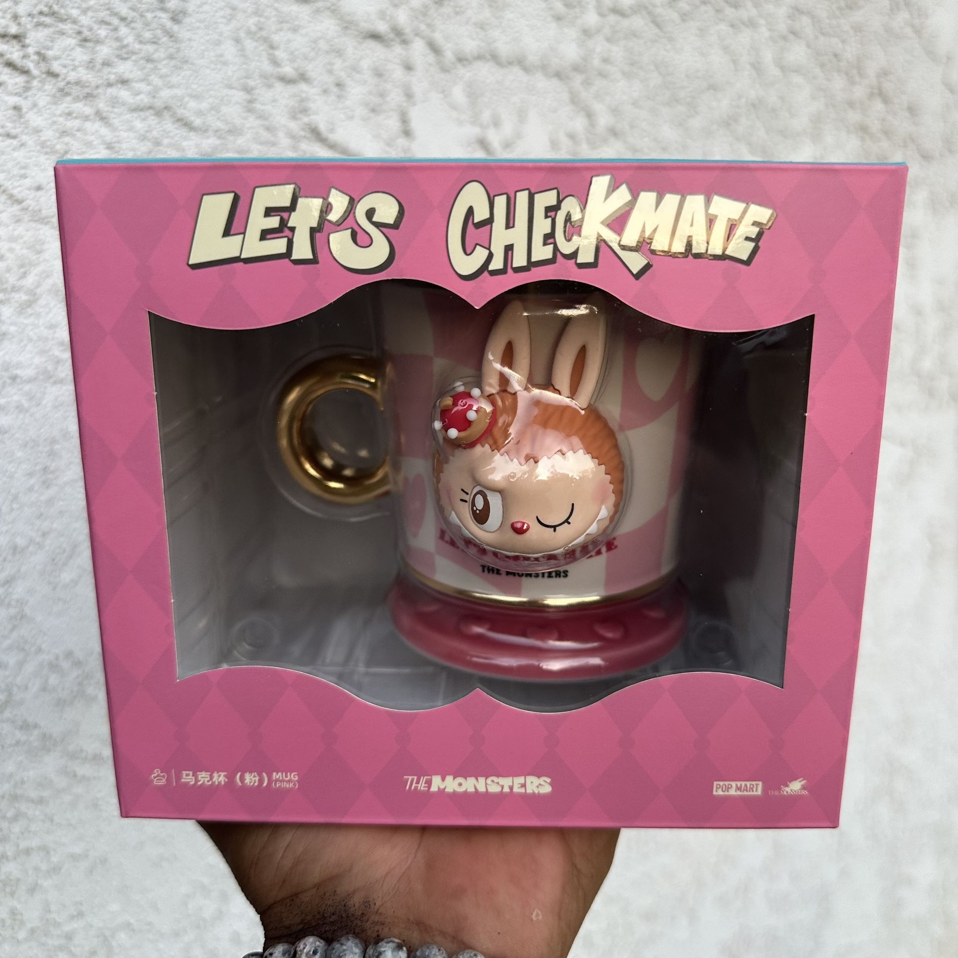 The Monster Labubu Check Mate Mug