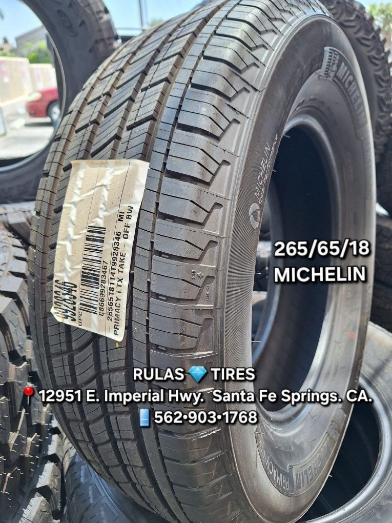265/65/18 MICHELIN PRIMACY LTX Brand NEW Tires / Llantas nuevas☆