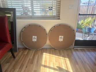 Antique White Wooden Mirrors