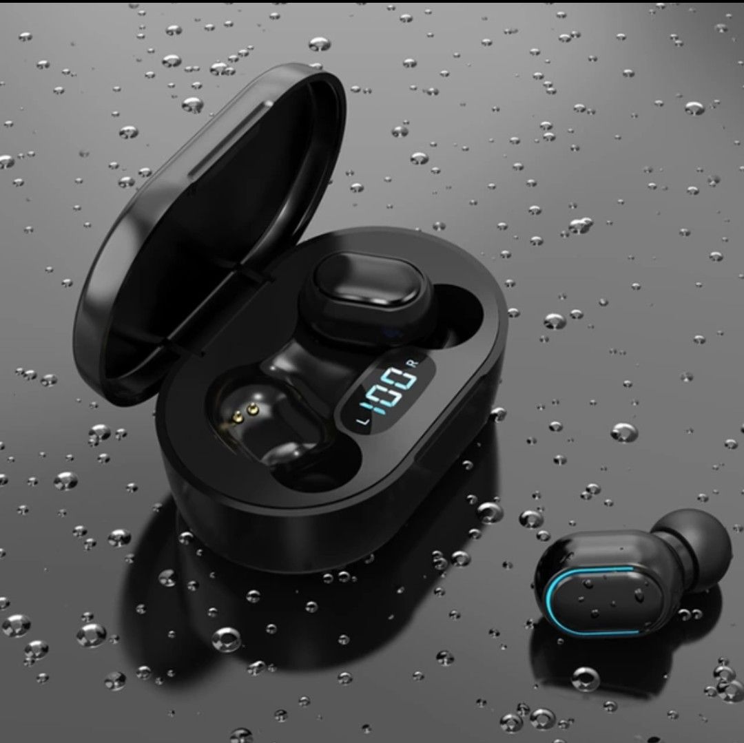Lot of 5 headset wireless headphone airpods earbuds LED waterproof sweatproof