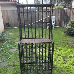 WROUGHT IRON WINE RACK