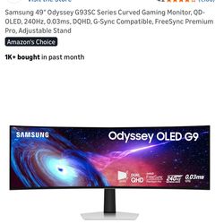 Samsung Odyssey 49” G93SC Series OLED Curved Monitor