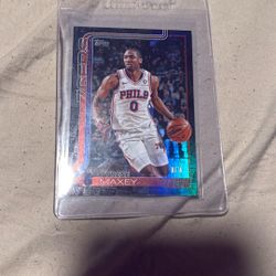 2026 Topps Tyrese Maxey 1/1 