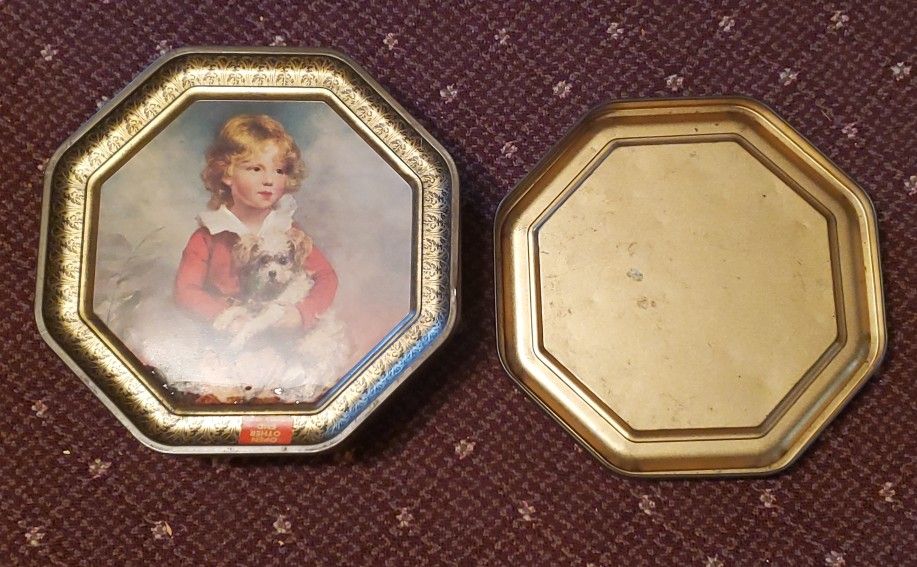 Antique Metal Bin See Pictures