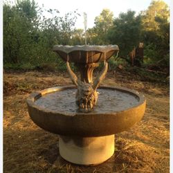 5 Foot Spanish Stone Water Fountain