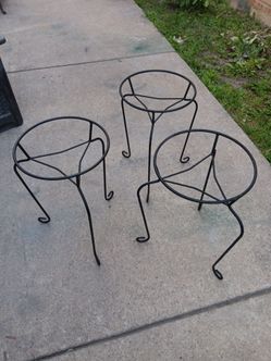 Heavy Duty Wrought Iron Planter Pots Holder Stand
