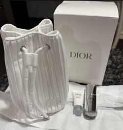 NEW CHRISTIAN DIOR POUCH WITH 2 SKINCARE PRODUCTS $40!!