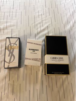 YSL Libre, Burberry Her, Carolina Herrera Good Girl EDP Spray