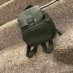 Green Backpack Purse 