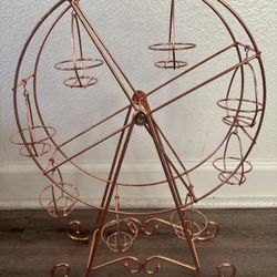 Ferris Wheel Cupcake Stand – Rose Gold Rotating Party Display