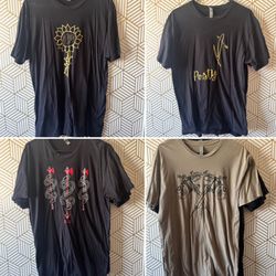 4 Pc Lot Of Post Malone Tshirt Trading Post Apparel size L
