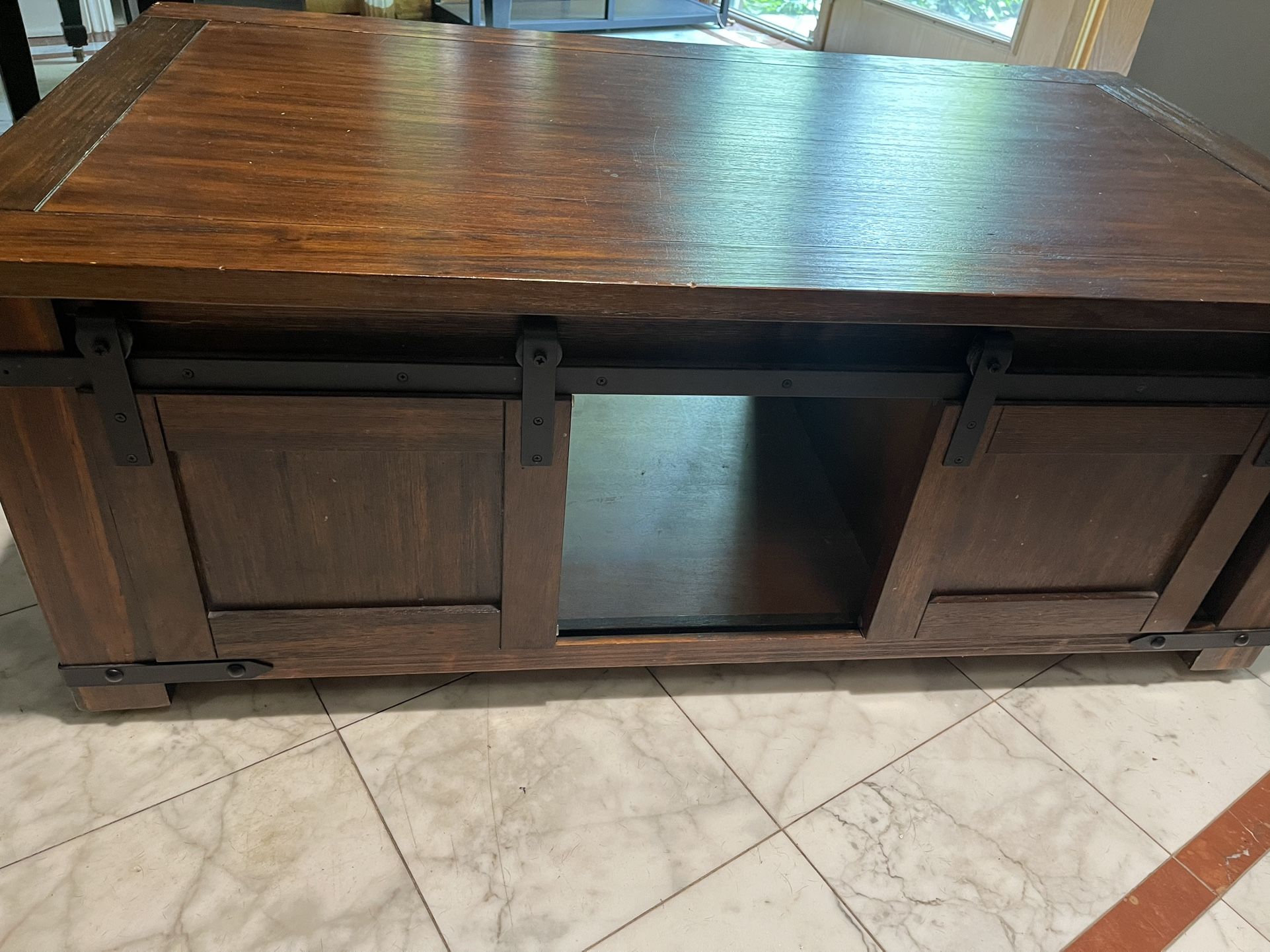 Wooden Coffee Table With Storage